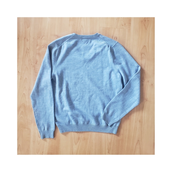 Brooks Brothers Saxxon Wool Blue Sweater - Picture 3 of 5